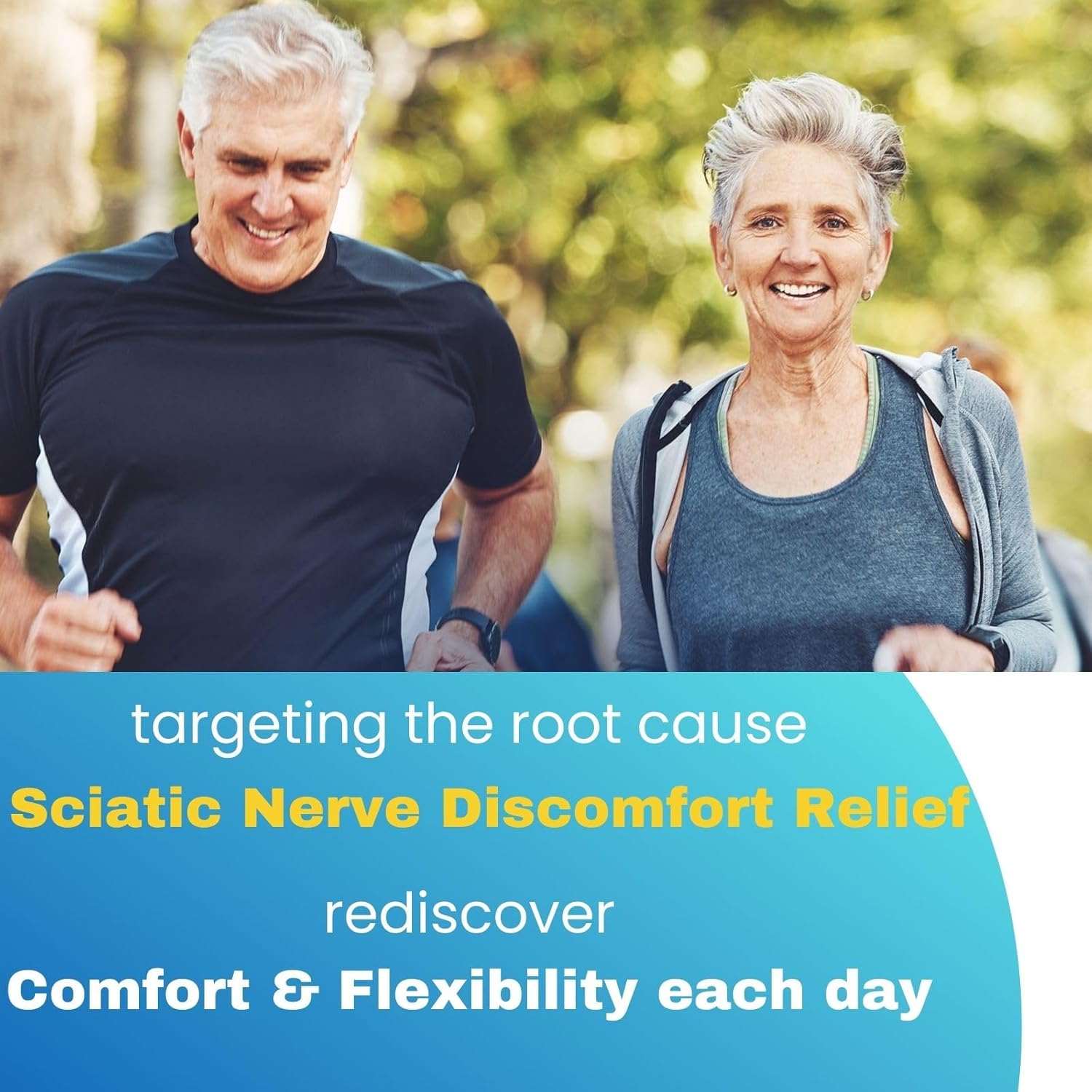 Sciatica Nerve Relief Supplement - Soothes Aches, Boosts Flexibility - 120 Capsules, ALA, Herbal & Vitamin C - Fast Absorbing, USA Made