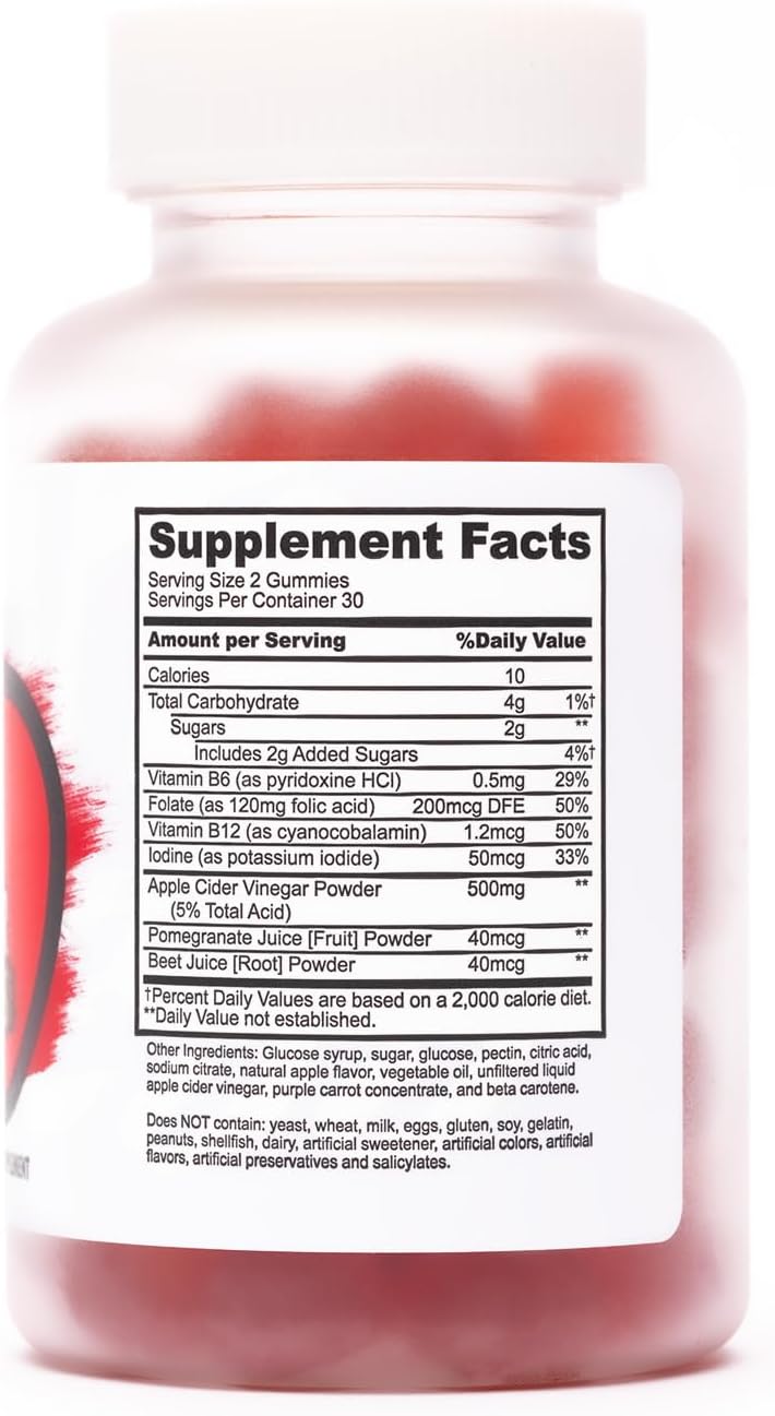 Sculpt Nation by V Shred Apple Cider Vinegar Gummies - Metabolism and Digestion Support - 60 Keto Gummies for a Healthy Superfood Snack