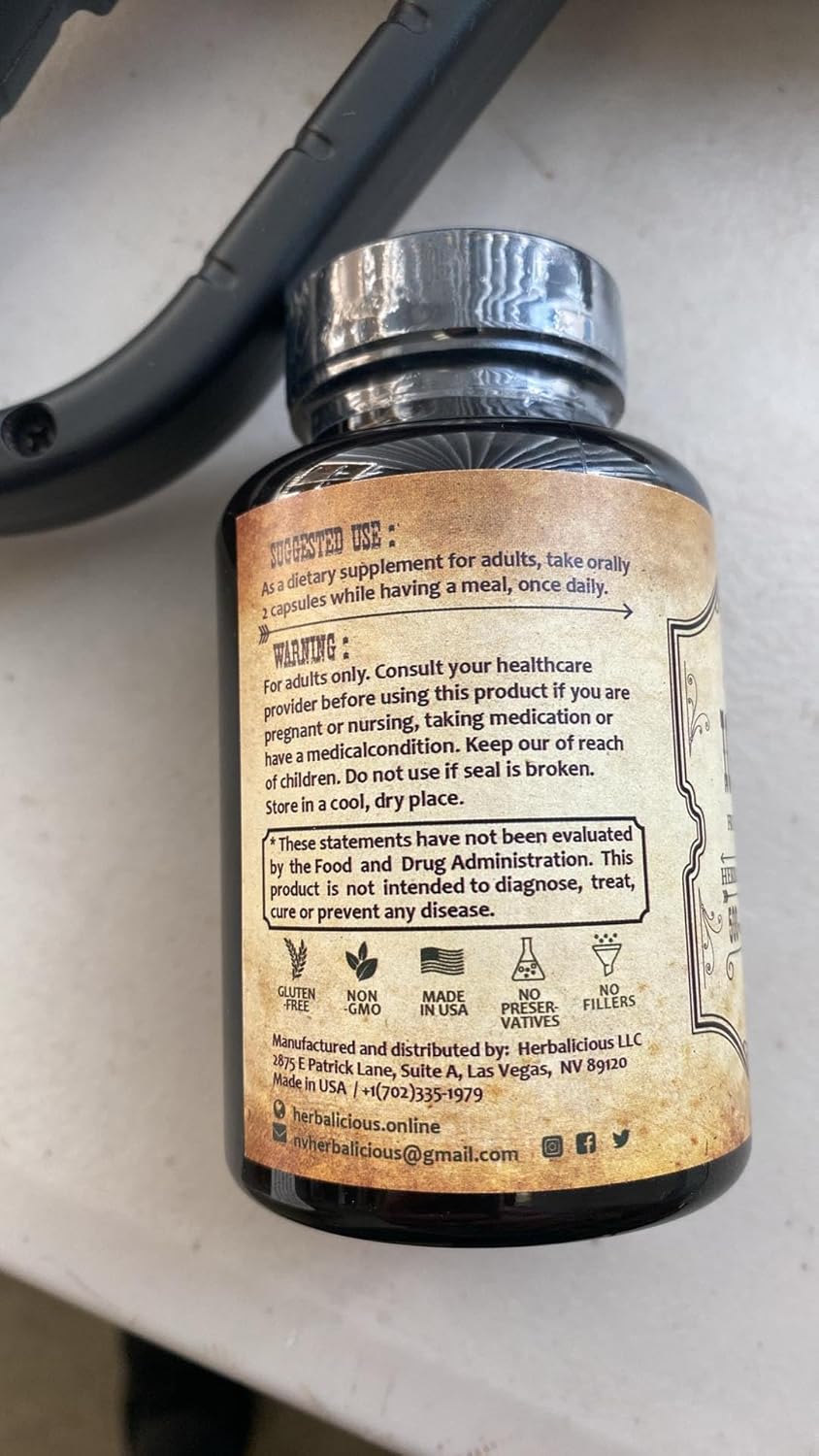 Sea Kelp Capsules - Natural Iodine Extract for Thyroid and Bone Health - Supports Energy Levels - Gluten Free