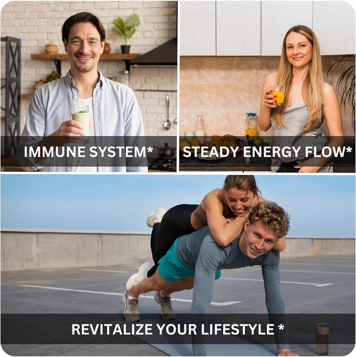 Sea Moss Advanced Supplement with Black Seed Oil, Ashwagandha, Bladderwrack, Burdock, Vitamins C&D - Immunity Support & Overall Health - 60 Capsules