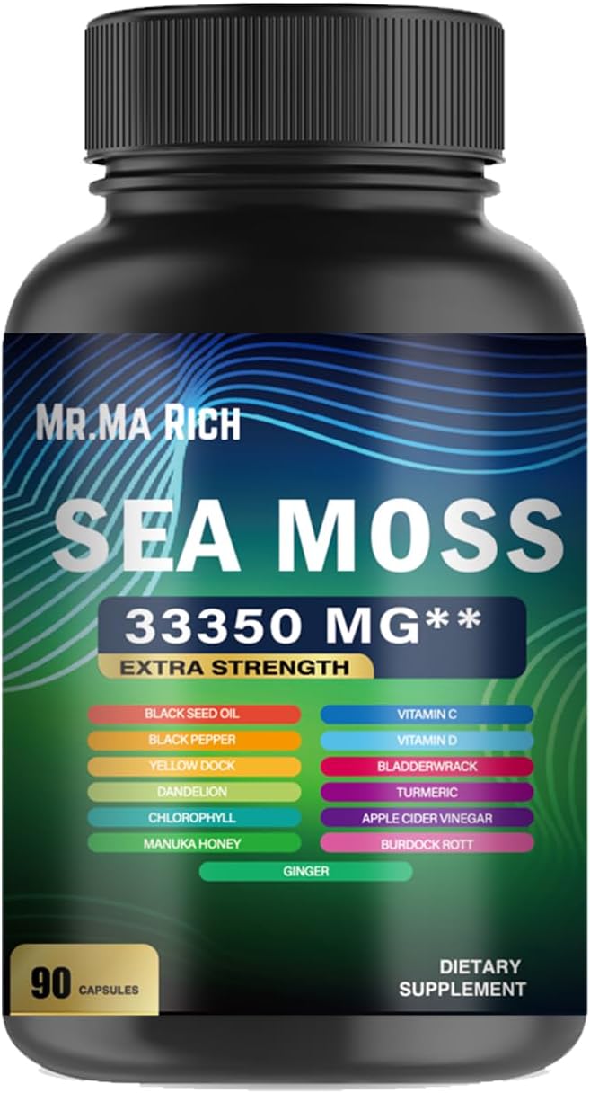 Sea Moss Capsules - 90 Count by Mr. Ma Rich