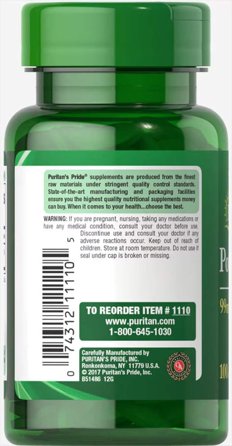 Selenium 200 mcg Tablets - Puritan's Pride, 100 Count Bottle