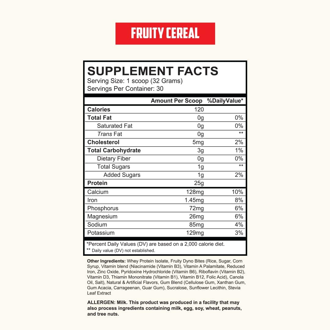 selfevolve Isotein Isolate Protein Powder - Fruity Cereal Flavor - 25g Whey Isolate Protein, 0g Sugar, 1g Fat - Post Workout Recovery Powder - 2lbs