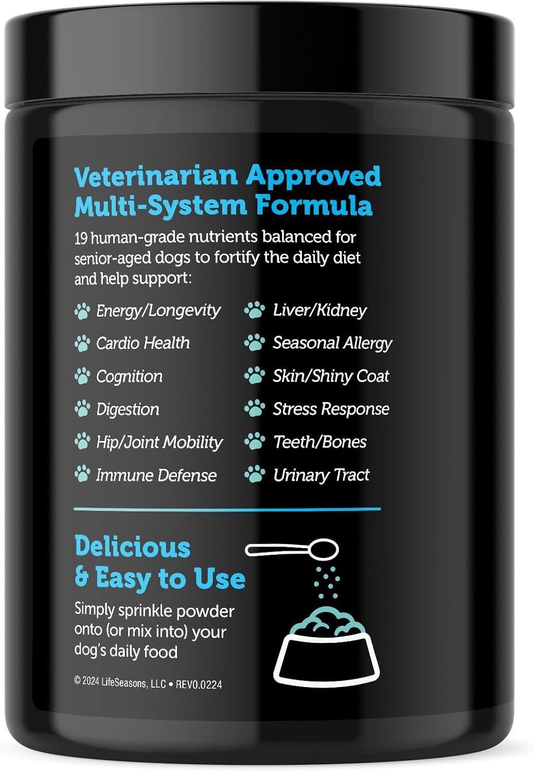 Senior Dog Formula with Hip & Joint Support, Cognitive Health, and Healthy Skin & Coat - Natural Ingredients - Vet Approved