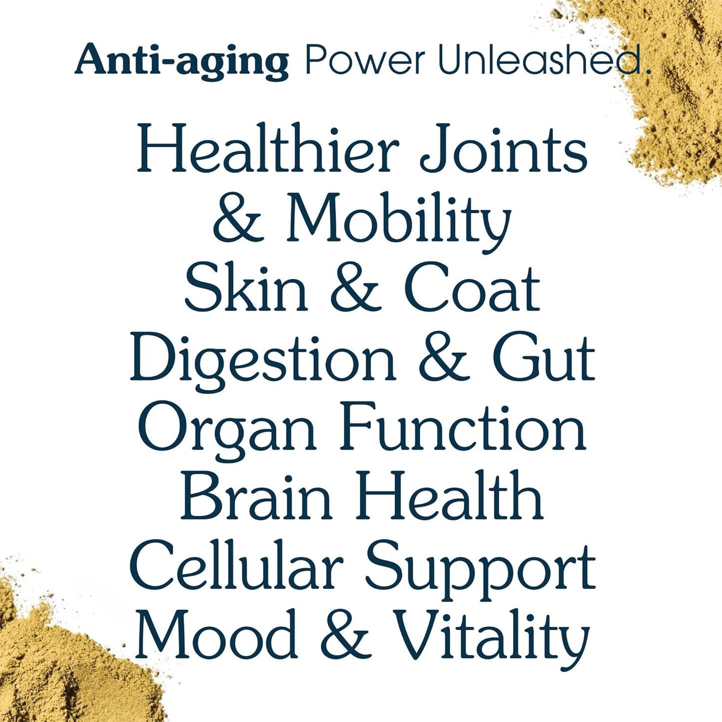 Senior Dog Supplement with 63 Premium Ingredients for Hip & Joint, Cognition, and Gut Health - Vet-Formulated for Longevity