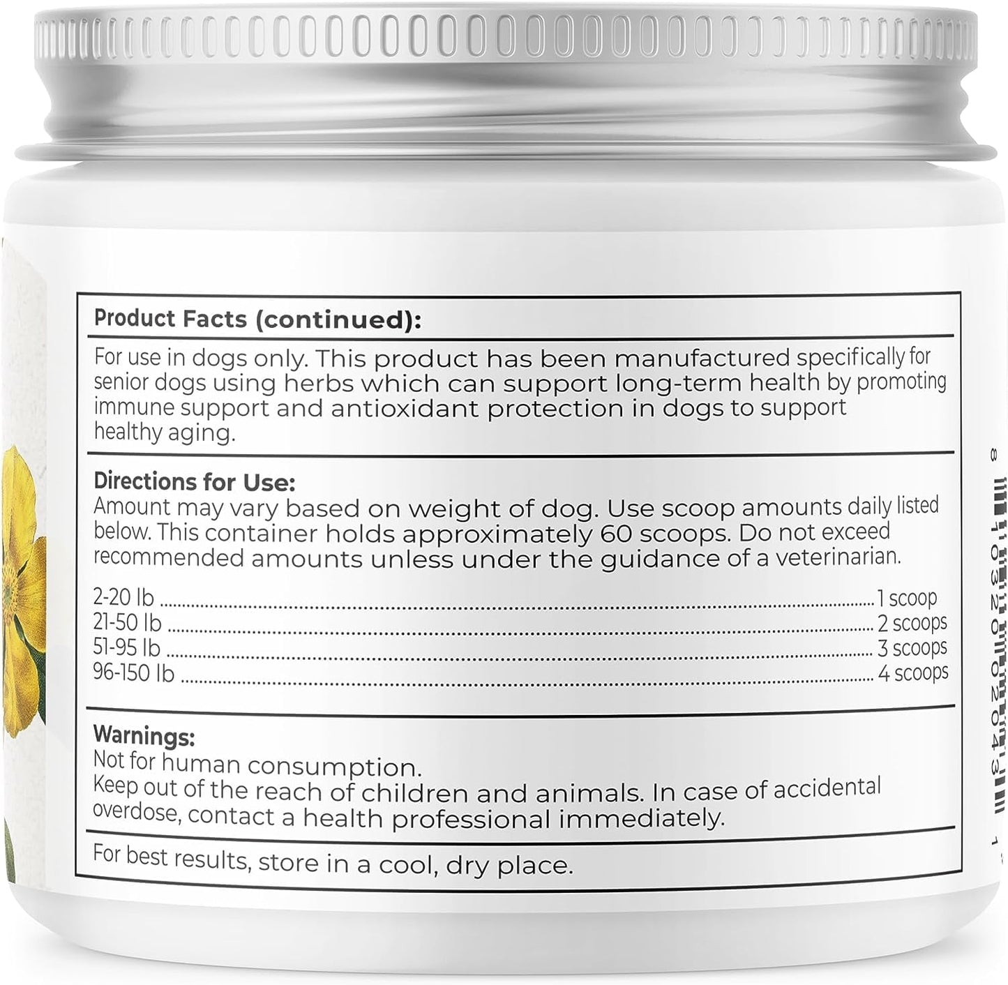 Senior Dogs' Golden Years Herbal Supplement by Dr. Harvey - 7 Oz