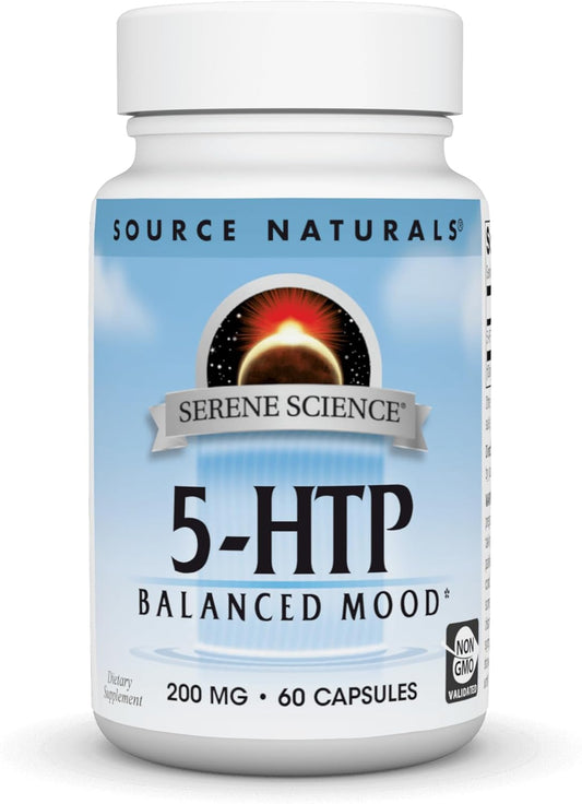 Serene Science 5-HTP 200 mg - 60 Capsules by Source Naturals