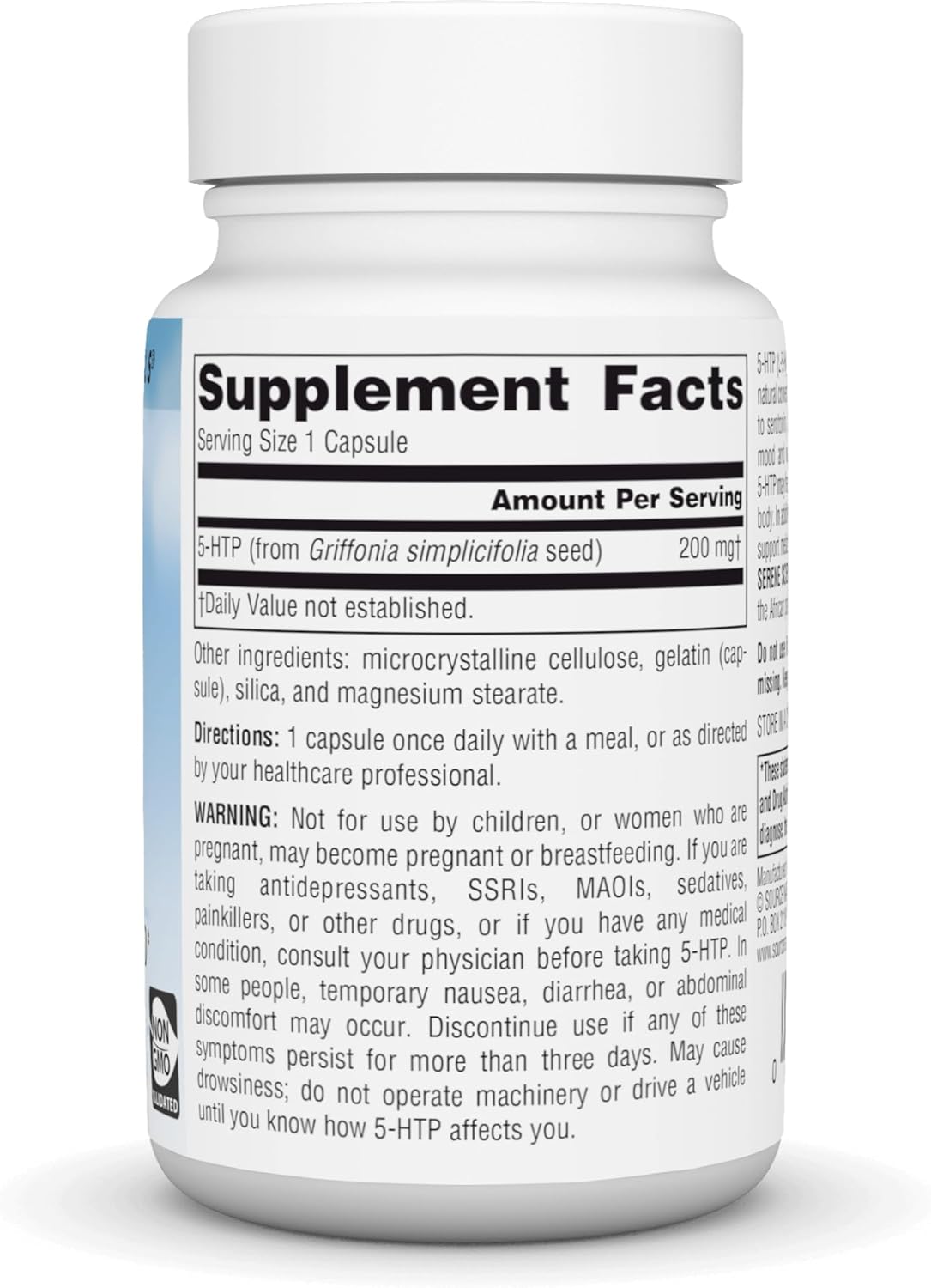 Serene Science 5-HTP 200 mg - 60 Capsules by Source Naturals