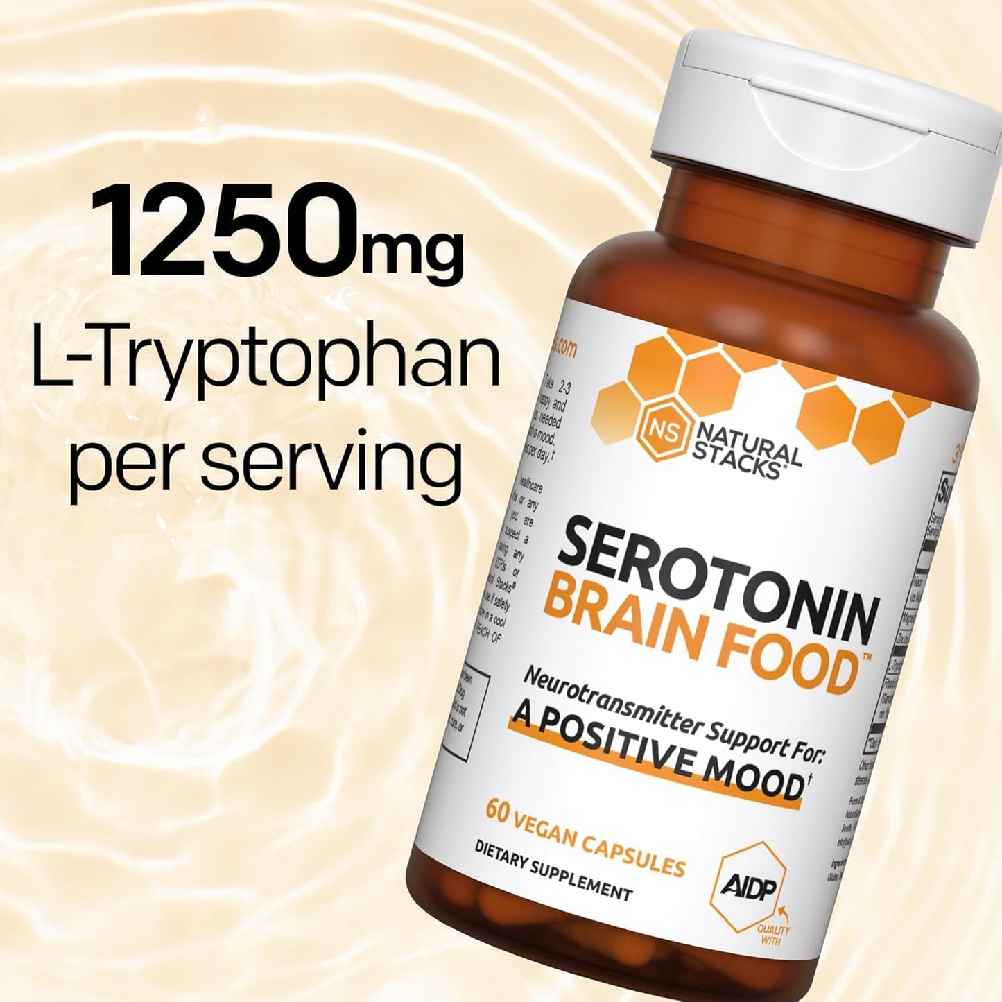 Serotonin and Dopamine Brain Food Bundle - Promotes Positive Mood and Mental Drive - 120 Capsules