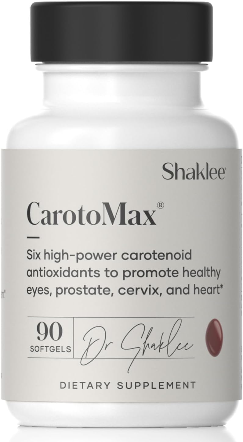Shaklee CarotoMax Eye Health Formula with 6 Carotenoids - Supports Vision & Macular Health - 90 Softgels
