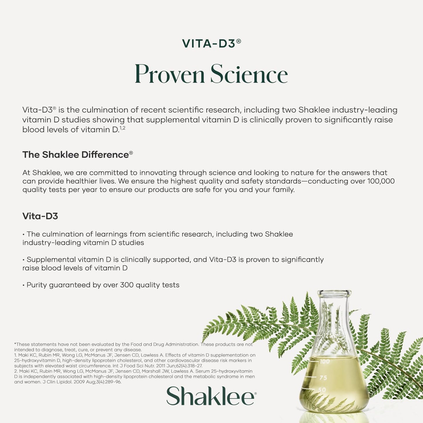 Shaklee Vita-D3® 2,000 IU - Supports Bone, Heart, and Immune Health | High-Potency Vitamin D3 for Overall Wellness | 90 Tablets