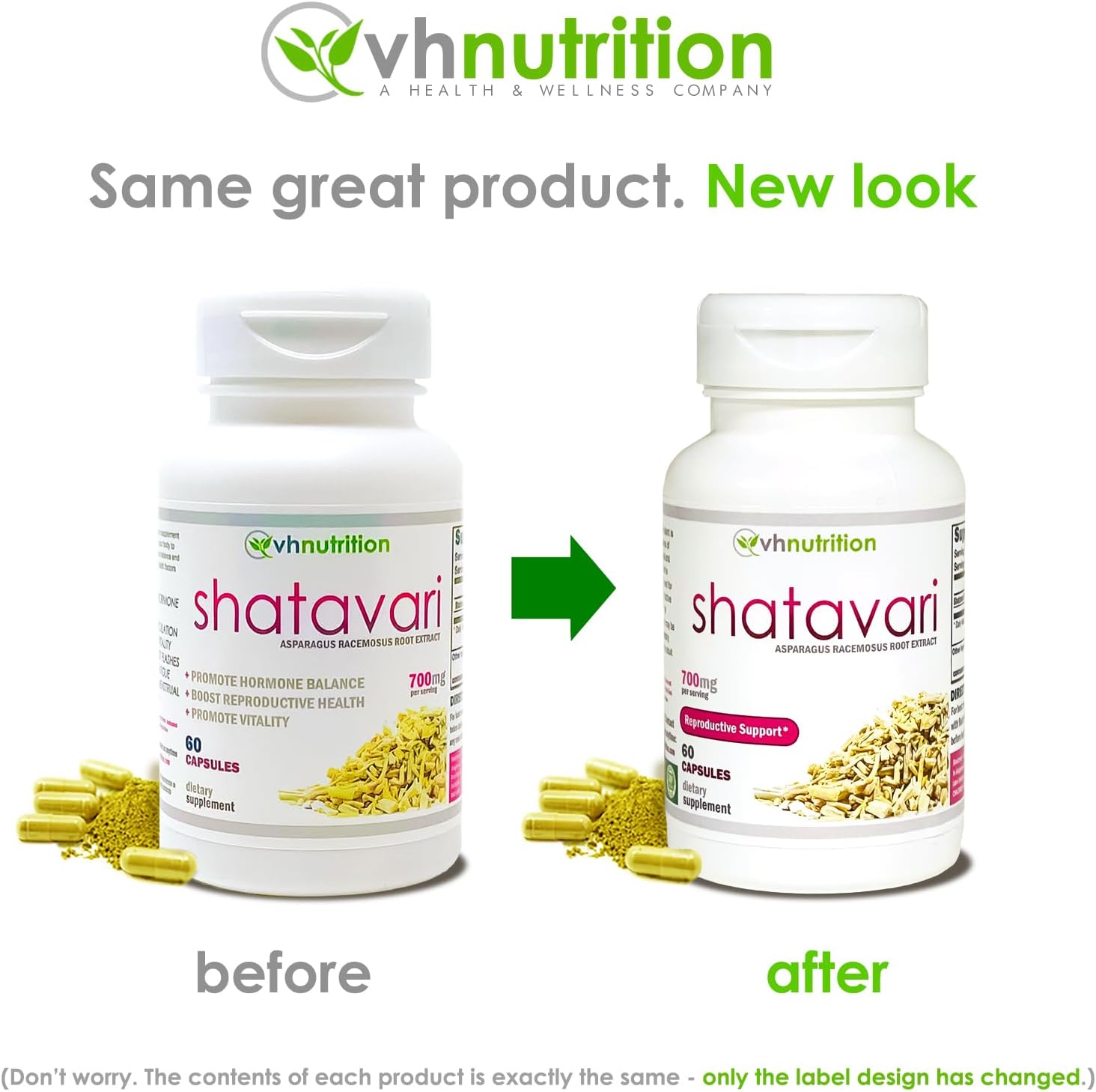 SHATAVARI 700mg Extract Capsules - Female Vitality & Hormonal Balance - Natural Estrogen Support for Well-Being - VH Nutrition