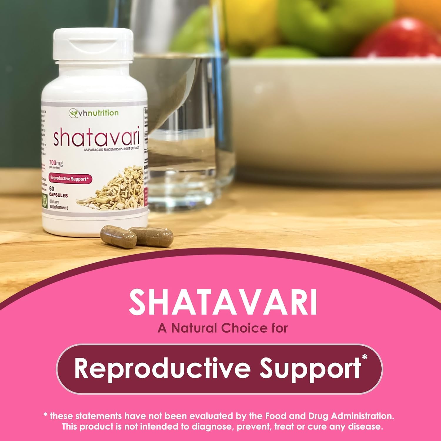 SHATAVARI 700mg Extract Capsules - Female Vitality & Hormonal Balance - Natural Estrogen Support for Well-Being - VH Nutrition
