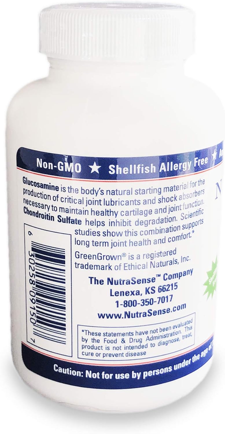 Shellfish-Free Glucosamine Chondroitin Capsules for Healthy Joints & Cartilage - 90ct, 500/400mg