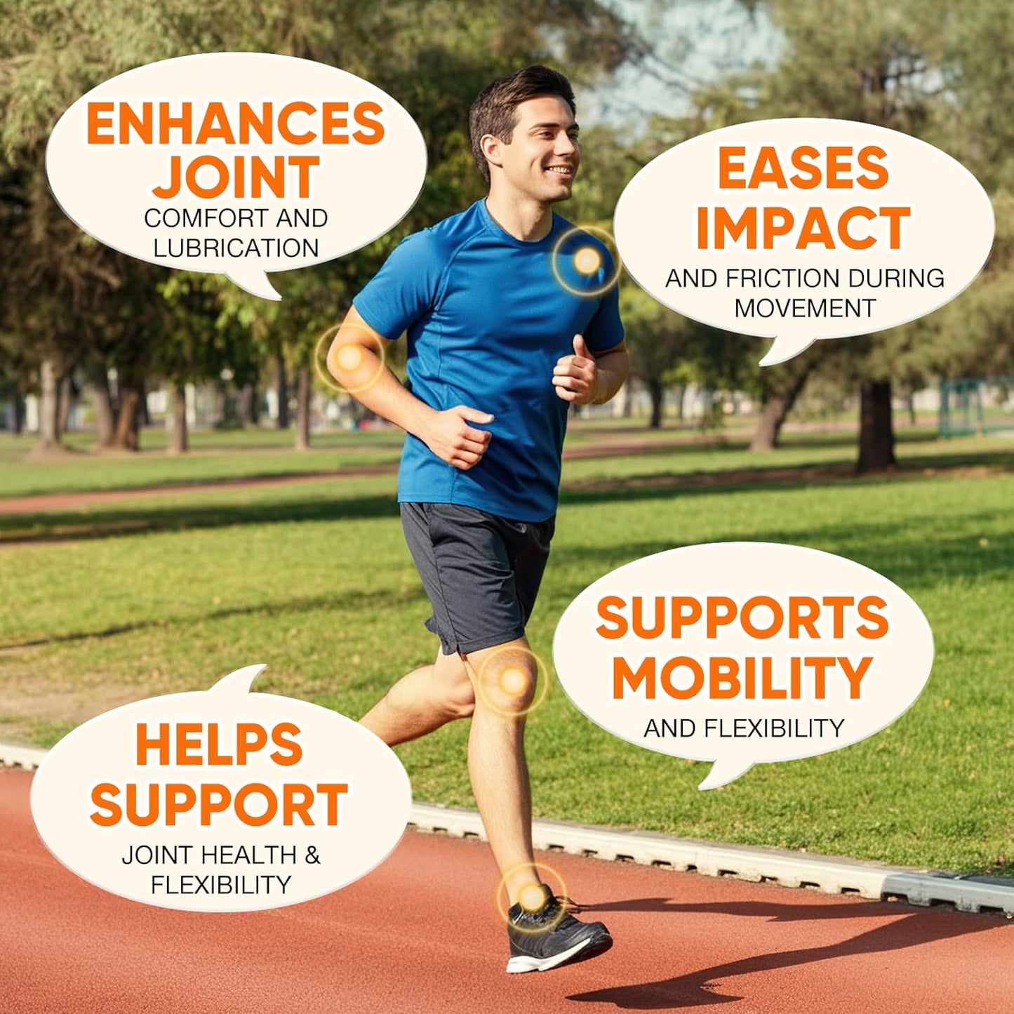 Shellfish-Free Glucosamine Chondroitin MSM + Vitamin D3 Supplement for Joint Support and Flexibility, Non-GMO Formula to Enhance Bone Health and Reduce Inflammation