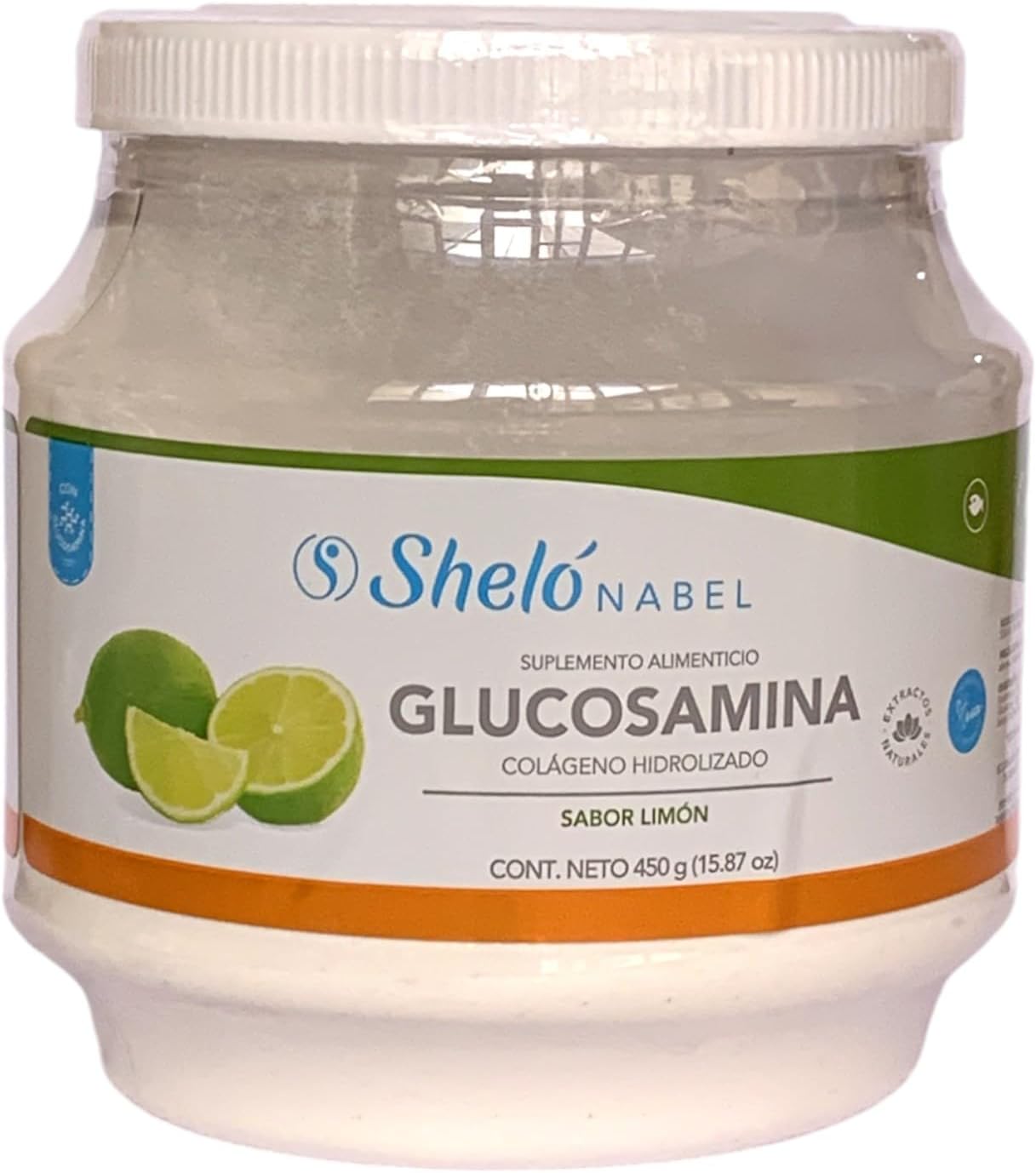 Shelo Nabel Hydrolyzed Collagen with Glucosamine Key Lime Flavored - 15.87oz