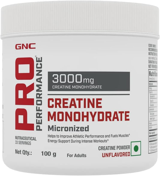 Sheltr Pro Performance Creatine Monohydrate Powder - Unflavoured 100g - Boost Athletic Performance, Fuel Muscles, Energy Support - Made in USA