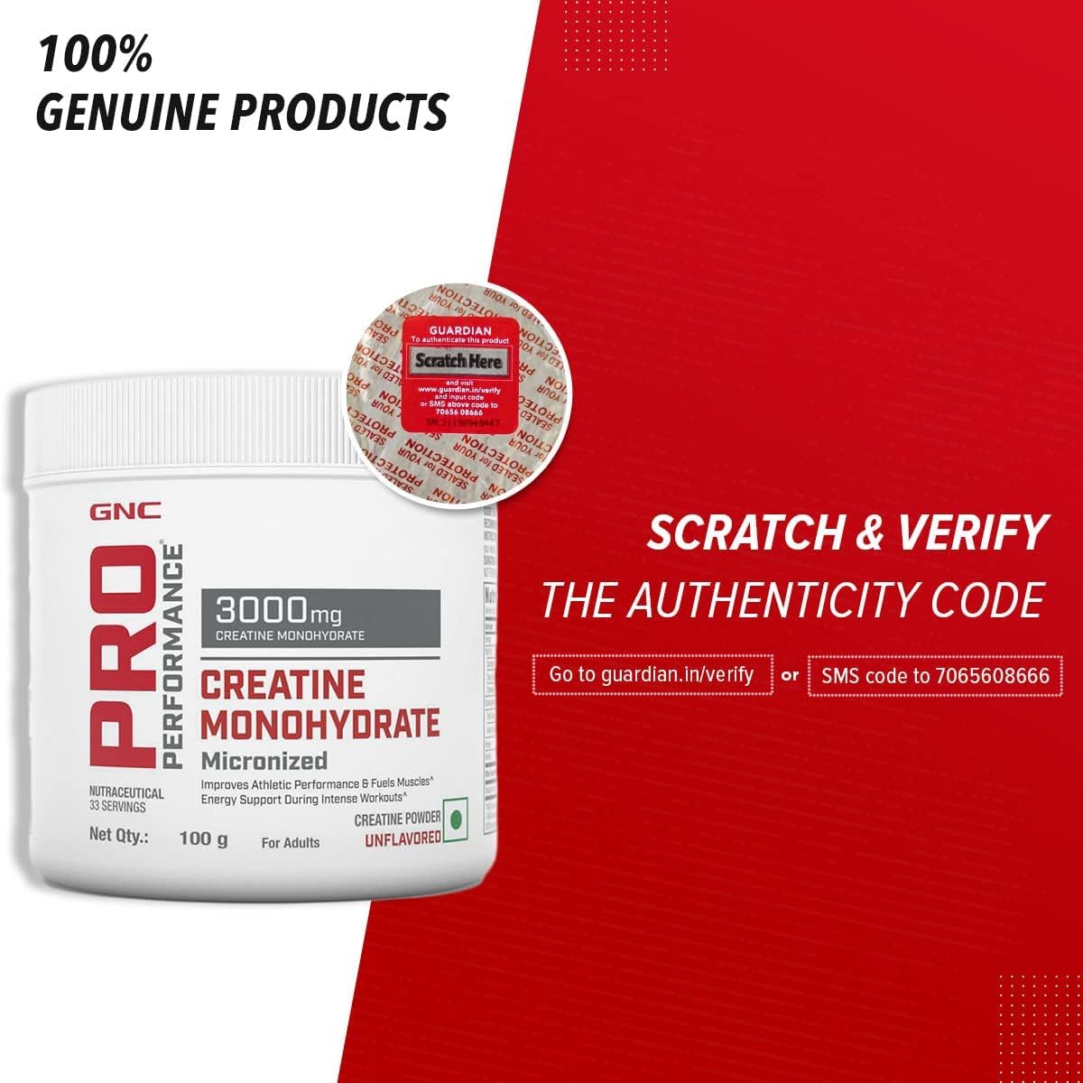 Sheltr Pro Performance Creatine Monohydrate Powder - Unflavoured 100g - Boost Athletic Performance, Fuel Muscles, Energy Support - Made in USA