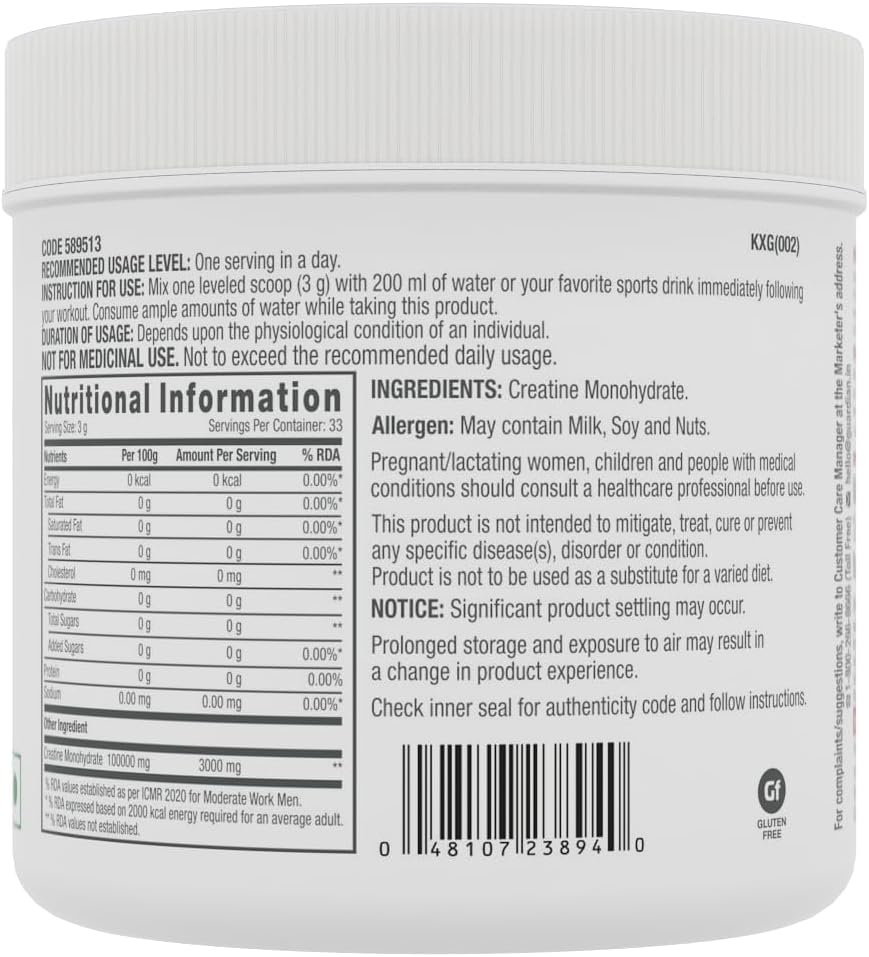 Sheltr Pro Performance Creatine Monohydrate Powder - Unflavoured 100g - Boost Athletic Performance, Fuel Muscles, Energy Support - Made in USA
