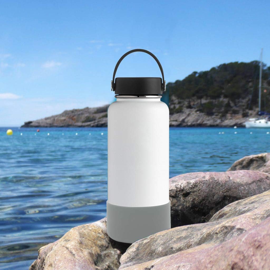 Silicone Boot Sleeve for Hydroflask Water Bottles - Anti-Slip Protective Cover for 12oz to 40oz Sizes