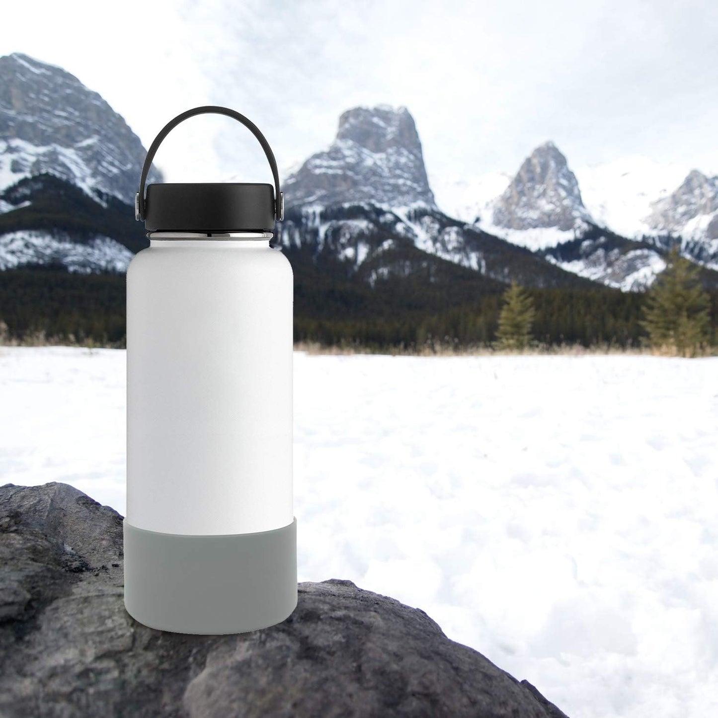 Silicone Boot Sleeve for Hydroflask Water Bottles - Anti-Slip Protective Cover for 12oz to 40oz Sizes