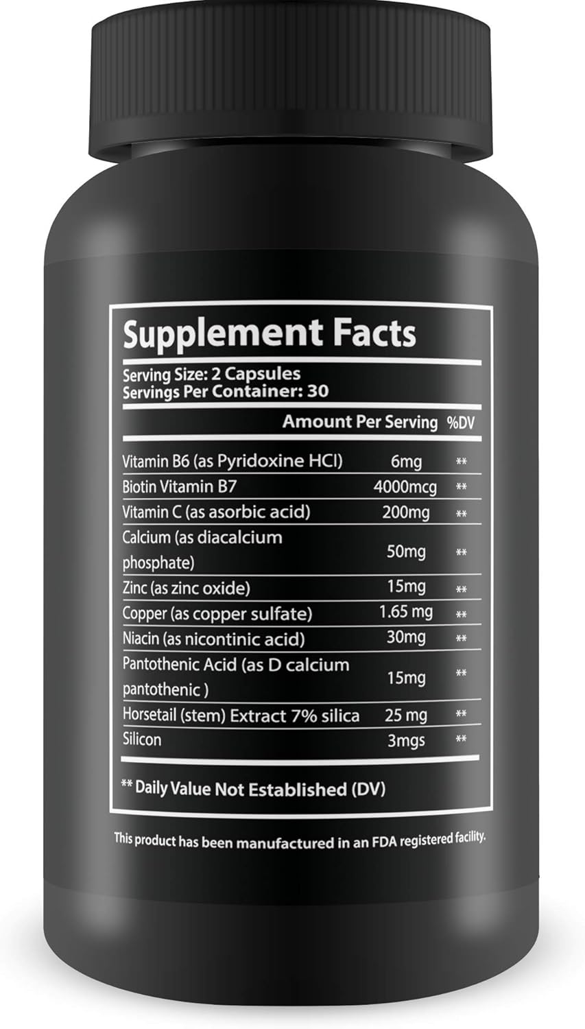 Silk Advanced Biotin Complex for Stronger Hair, Healthier Skin, and Ultimate Nail Strength