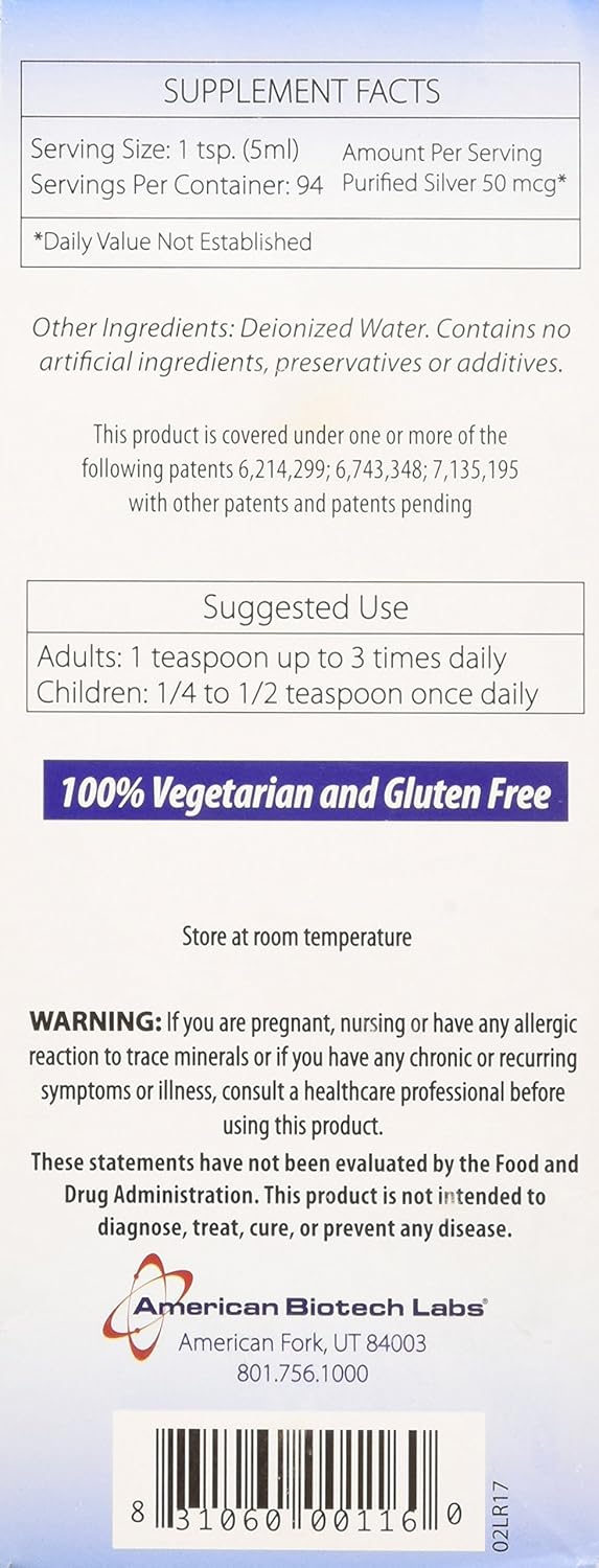 Silver Biotics Colloidal Nano SilverSol Ag₄O₄ 10 PPM Immune Support - 32 Fl Oz Duo Pack for Bio-Hacking & Natural Immune Building