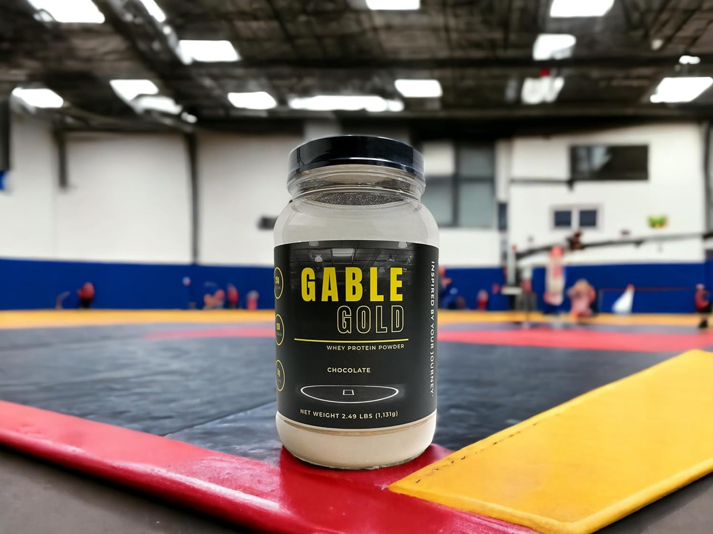 Silver Star Nutrition Gable Gold Chocolate Whey Protein Powder with MCT Oil & Inulin - 25g Protein per Serving - 30 Servings - 2.49 Lbs - No Added Sugar