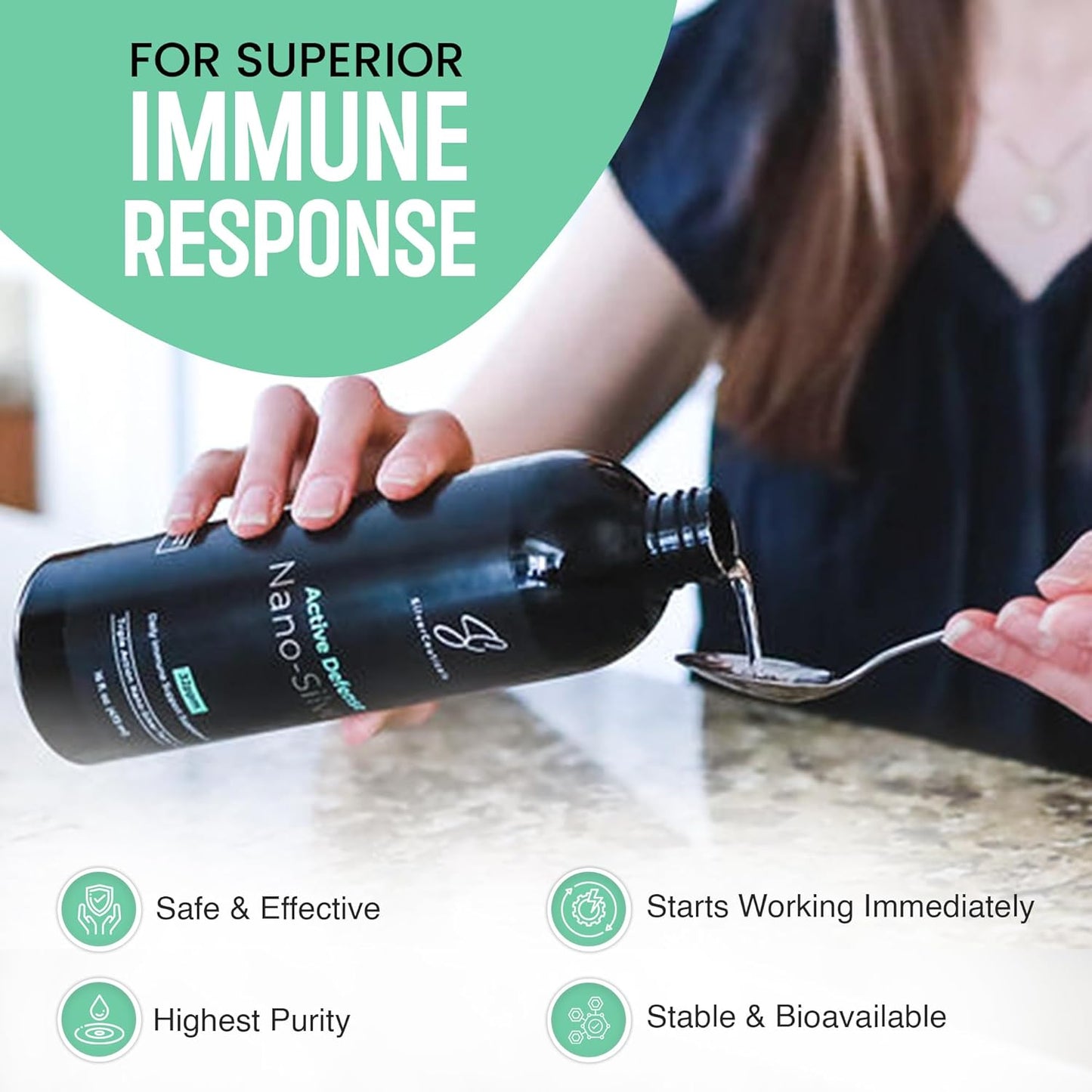 SilverCeuticals Colloidal Silver with Nano Silver-Sol - 32ppm 8oz - Enhanced Immune Support - All Ages - 3rd Party Tested & Effective