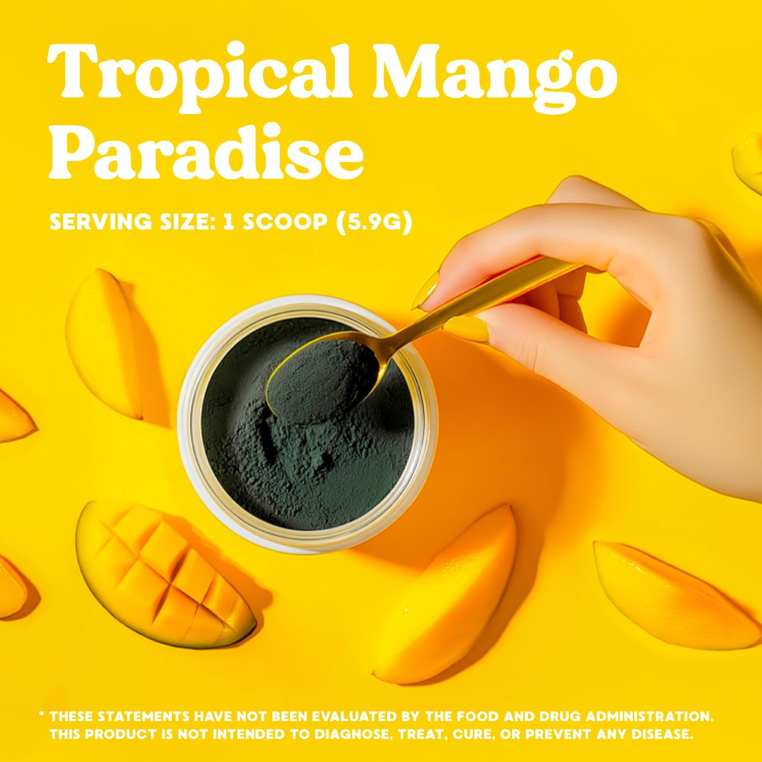 Simply Nature's Promise Daily Greens & Superfood Powder with Collagen & Probiotics for Women - Mango Flavor - 2 Month Supply - Digestive Health & Bloating Relief