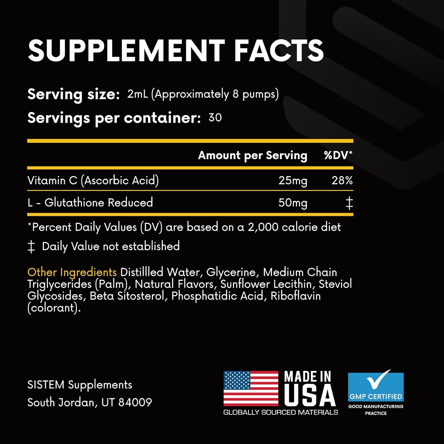 Sistem Liposomal Glutathione & Vitamin C Antioxidant Detox Cleanse - Immune Support Supplement, Tropical Citrus Flavor