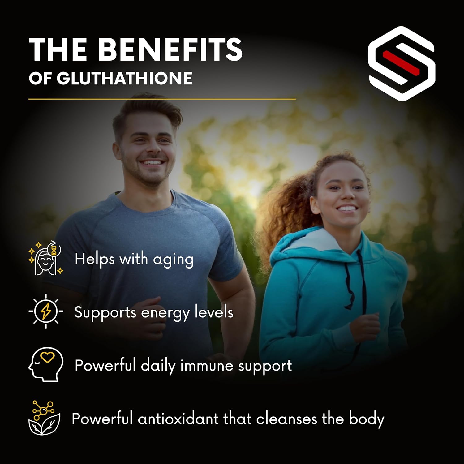 Sistem Liposomal Glutathione & Vitamin C Antioxidant Detox Cleanse - Immune Support Supplement, Tropical Citrus Flavor