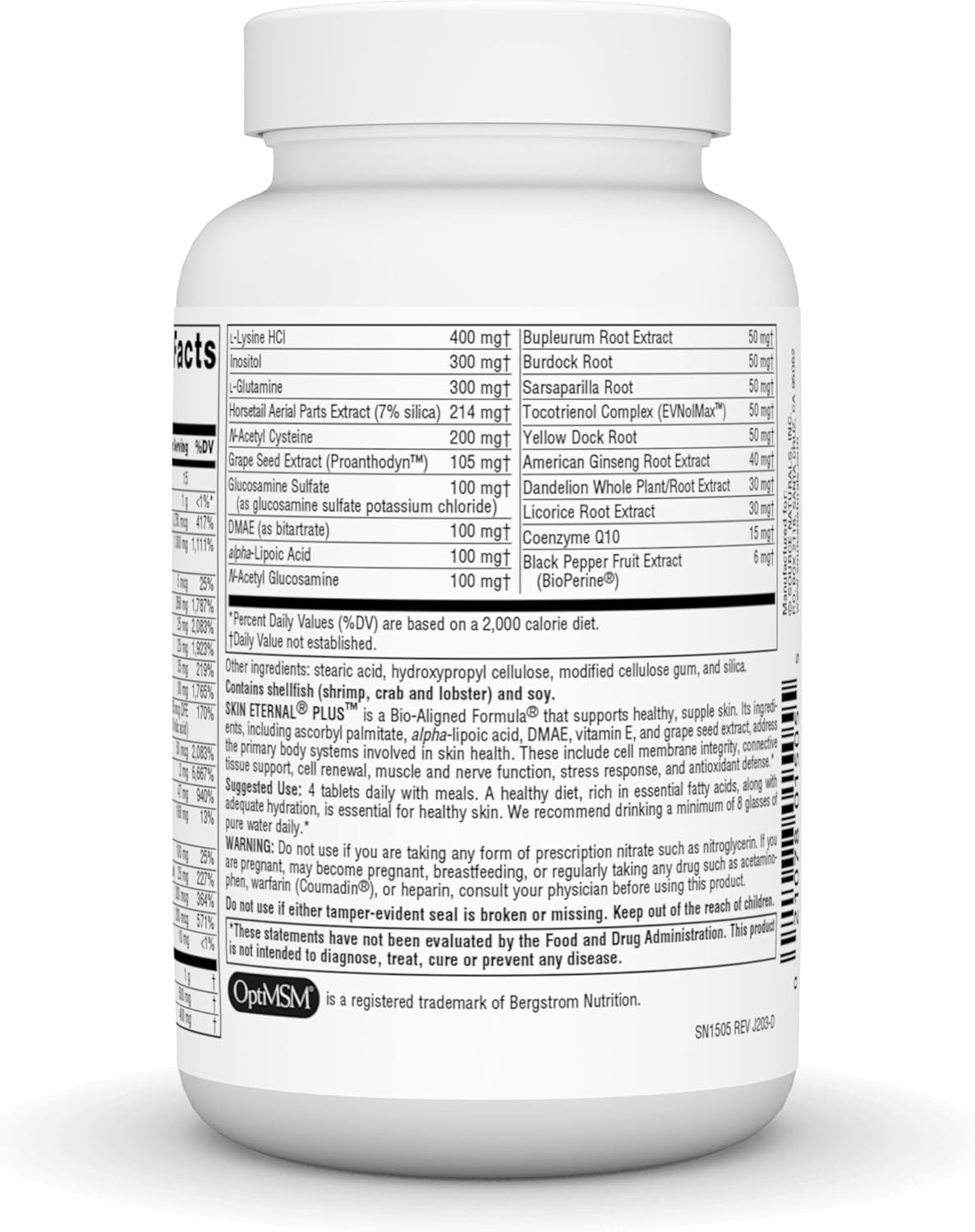 Skin Eternal Plus Supplement with C Ester, DMAE, & Lipoic Acid - 30 Tablets by Source Naturals