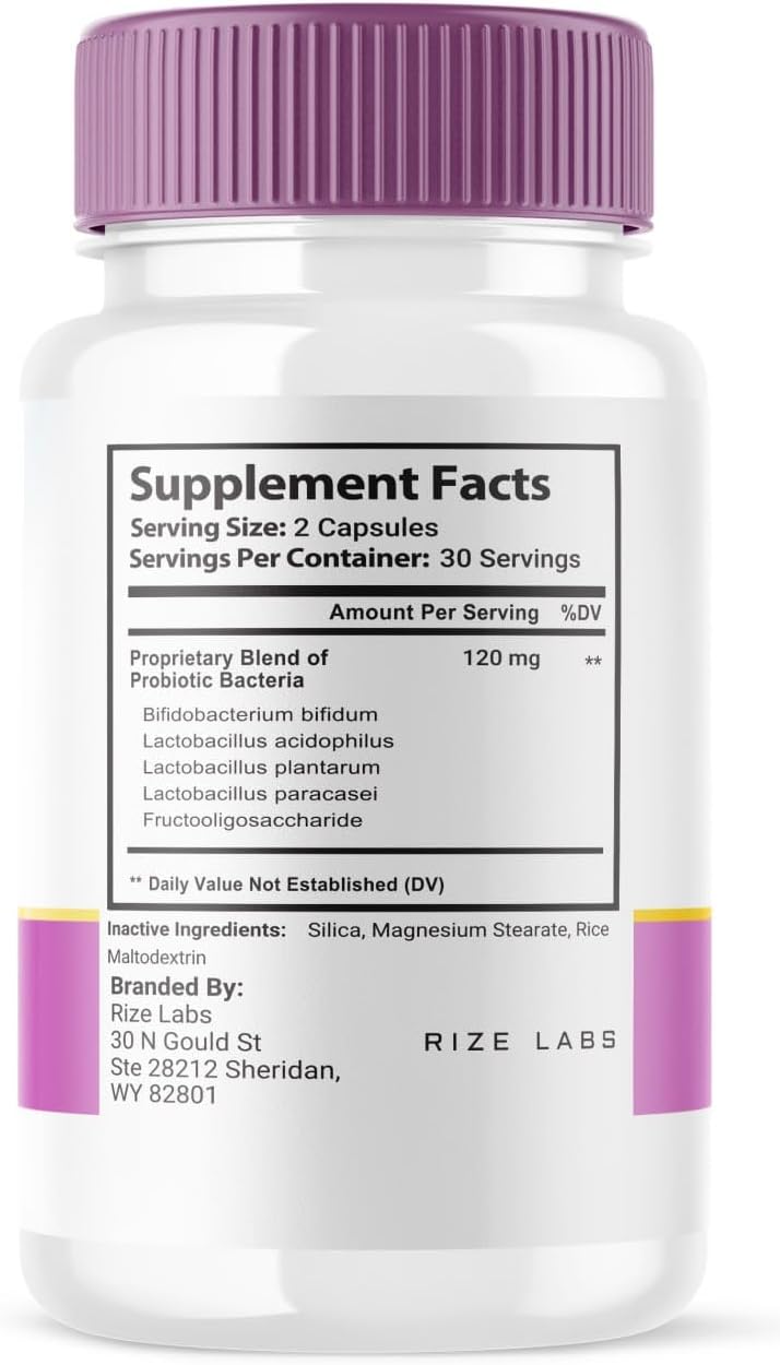 Skin & Gut Capsules with Essential Probiotics for Skincare and Health (120 Capsules) by Rize Labs