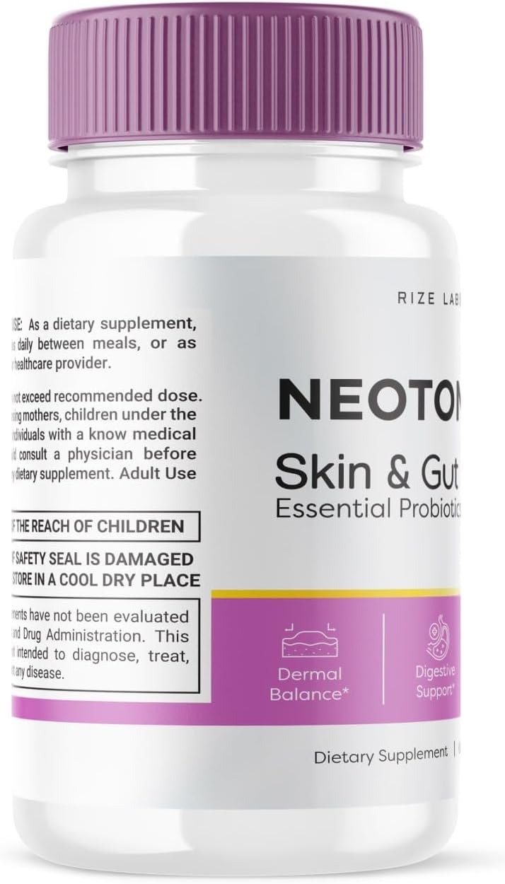 Skin & Gut Capsules with Essential Probiotics for Skincare and Health (120 Capsules) by Rize Labs