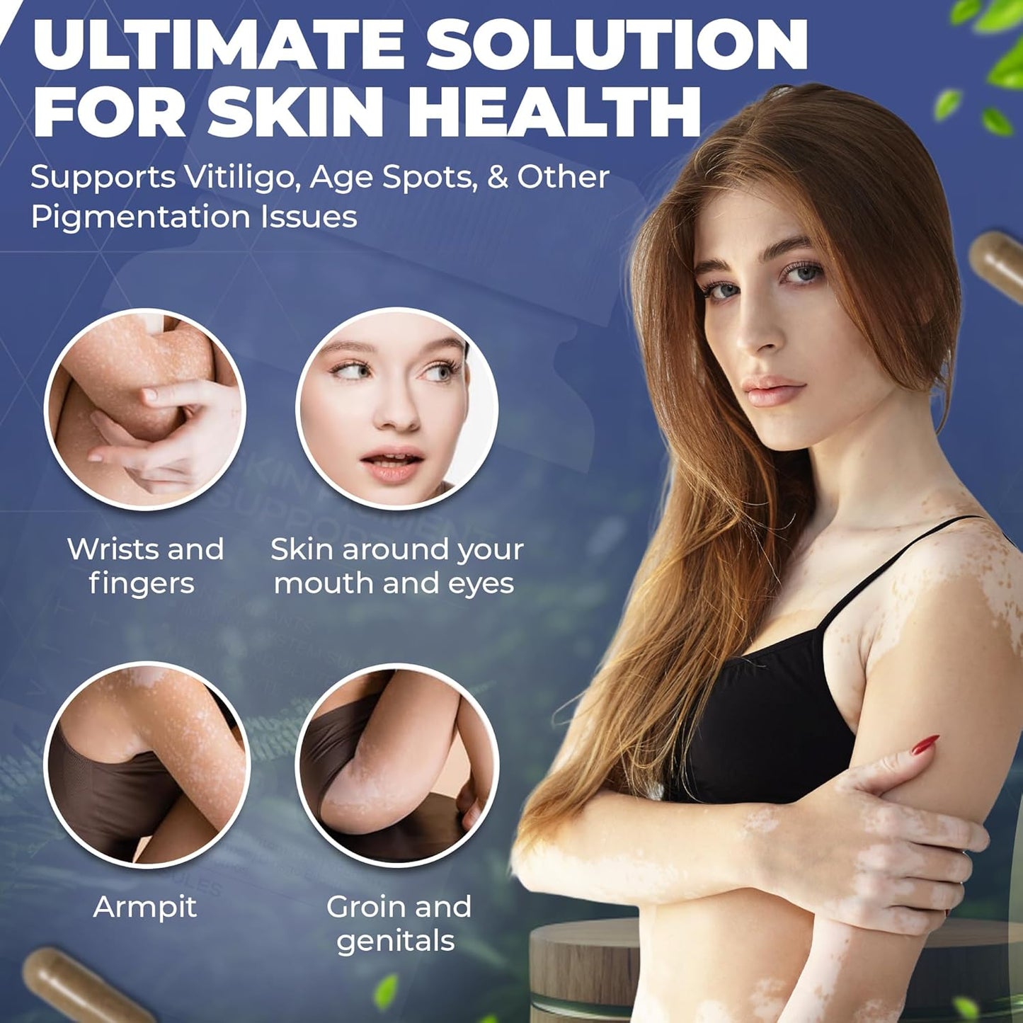 Skin Pigment Support Supplement with Polypodium Leucotomos for Faster Results - 60 Capsules - BoostGo Australia