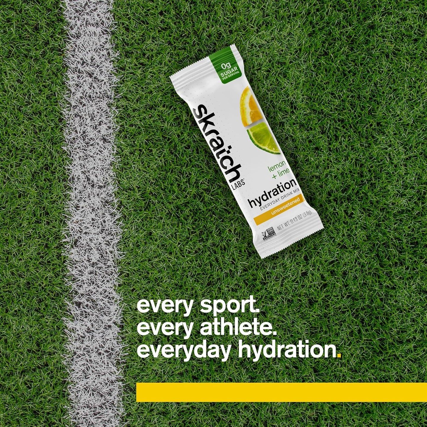 Skratch Labs Lemon Lime Electrolyte Powder Packets - Sugar-Free Sport Drink Mix - Everyday Hydration with Electrolytes Booster - 15 Servings