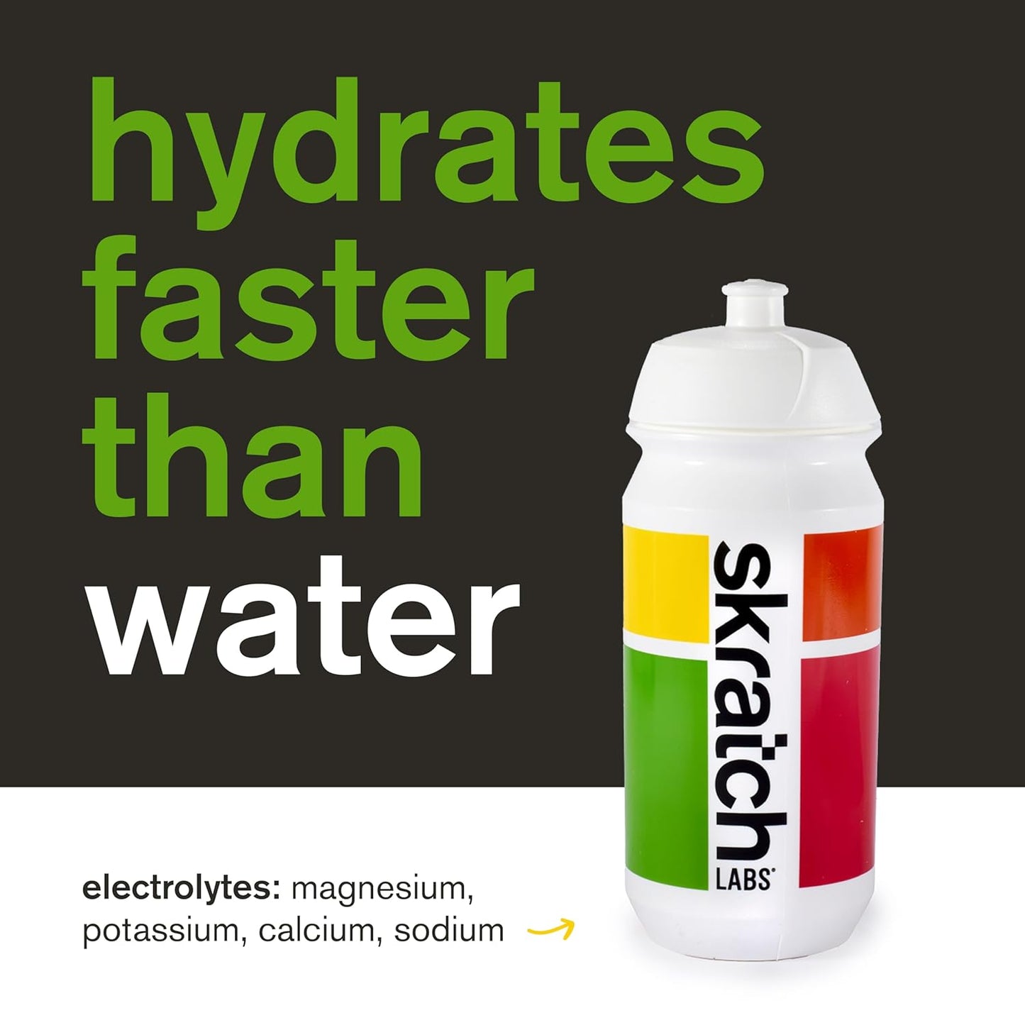 Skratch Labs Lemon Lime Hydration Powder | Electrolyte Sport Drink Mix | 60 Servings | Non-GMO, Vegan, Kosher