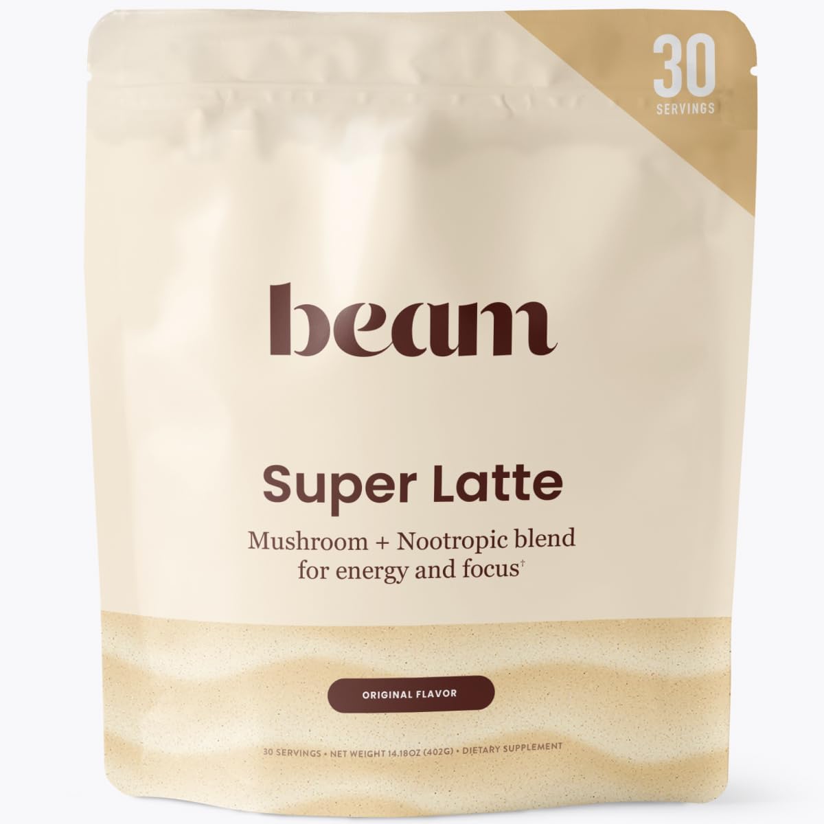 Sleep Capsules and Super Latte Bundle - 30 Servings Each, Beam Dream Sleep Aid and Coffee Alternative