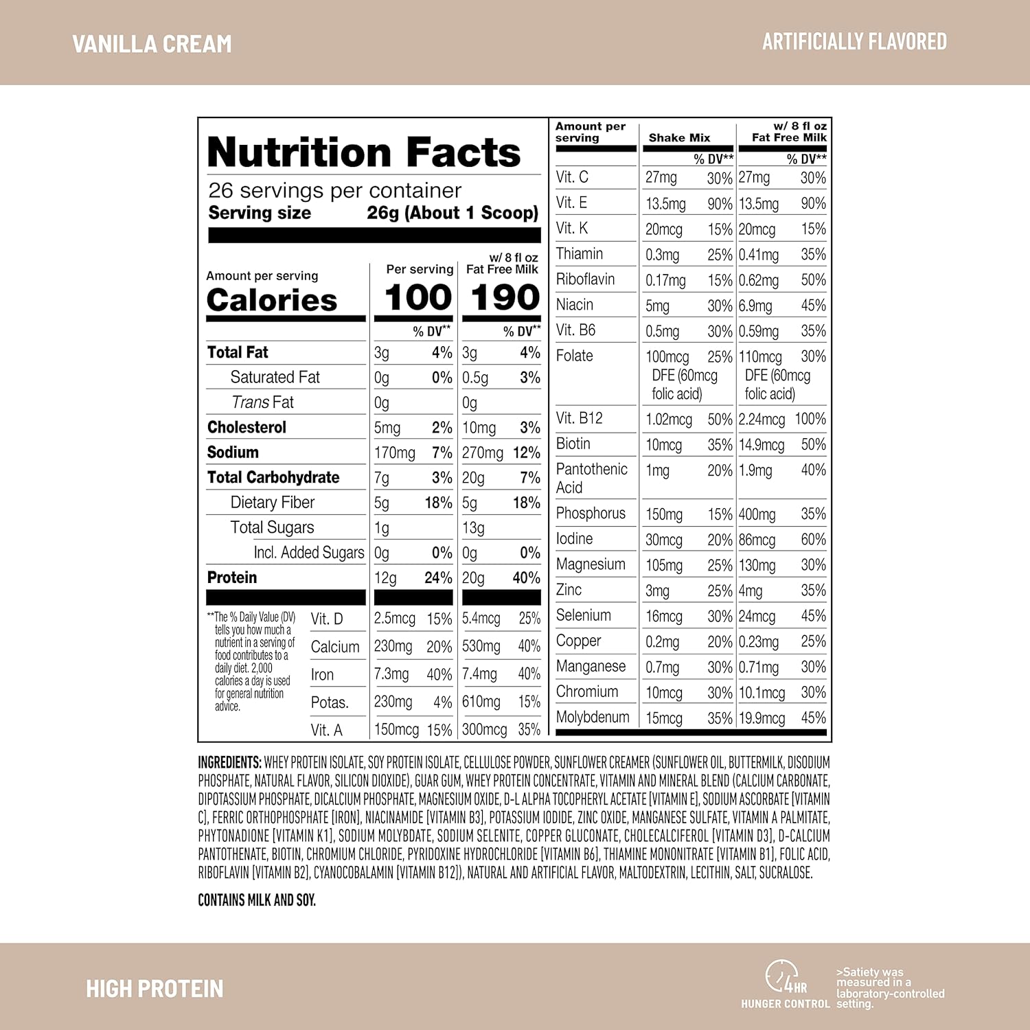 SlimFast High Protein Vanilla Bundle - 12 Count of Meal Replacement Shakes and Powder Mix with 20g Protein per Serving