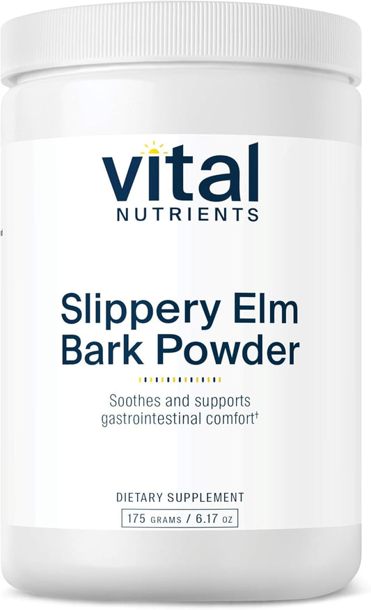 Slippery Elm Bark Powder for Leaky Gut Support - 2500mg | Vegan Gastrointestinal Aid for Regular Bowel Movements | Gluten, Dairy, Soy Free | Non-GMO