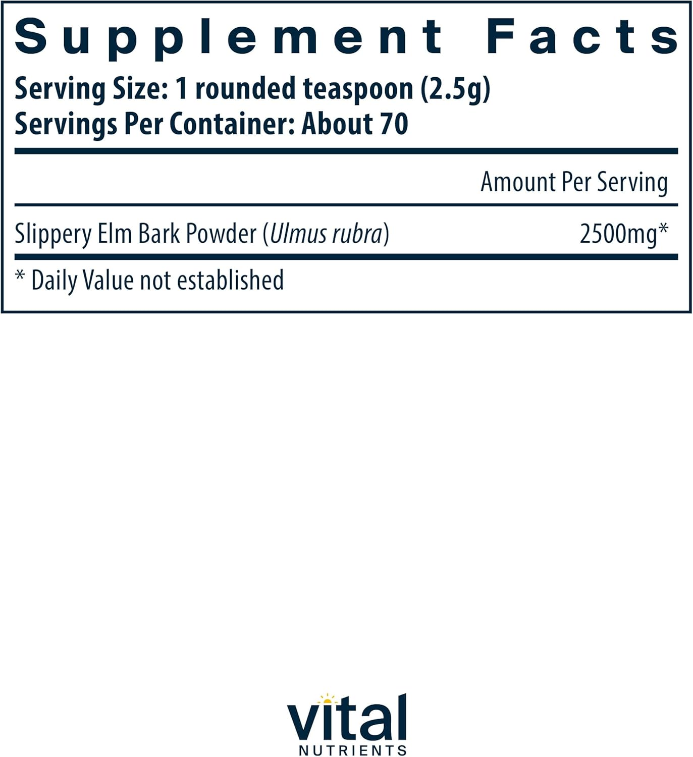 Slippery Elm Bark Powder for Leaky Gut Support - 2500mg | Vegan Gastrointestinal Aid for Regular Bowel Movements | Gluten, Dairy, Soy Free | Non-GMO