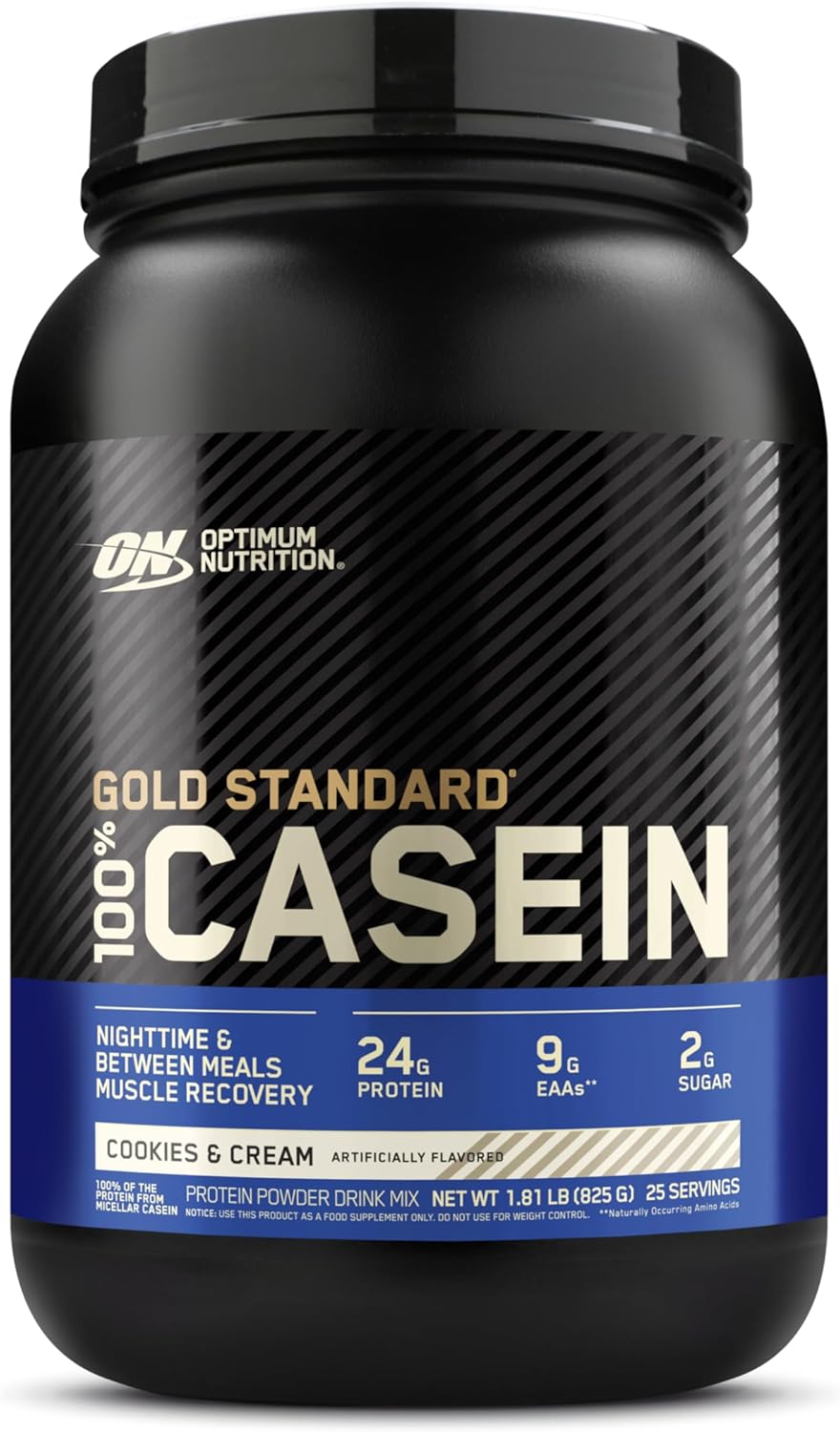 Slow Digesting Cookies and Cream Micellar Casein Protein Powder for Overnight Muscle Recovery, 1.81 Pound