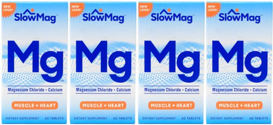 Slow-Mag Magnesium Chloride and Calcium Tablets - Value Pack of 240 Tablets