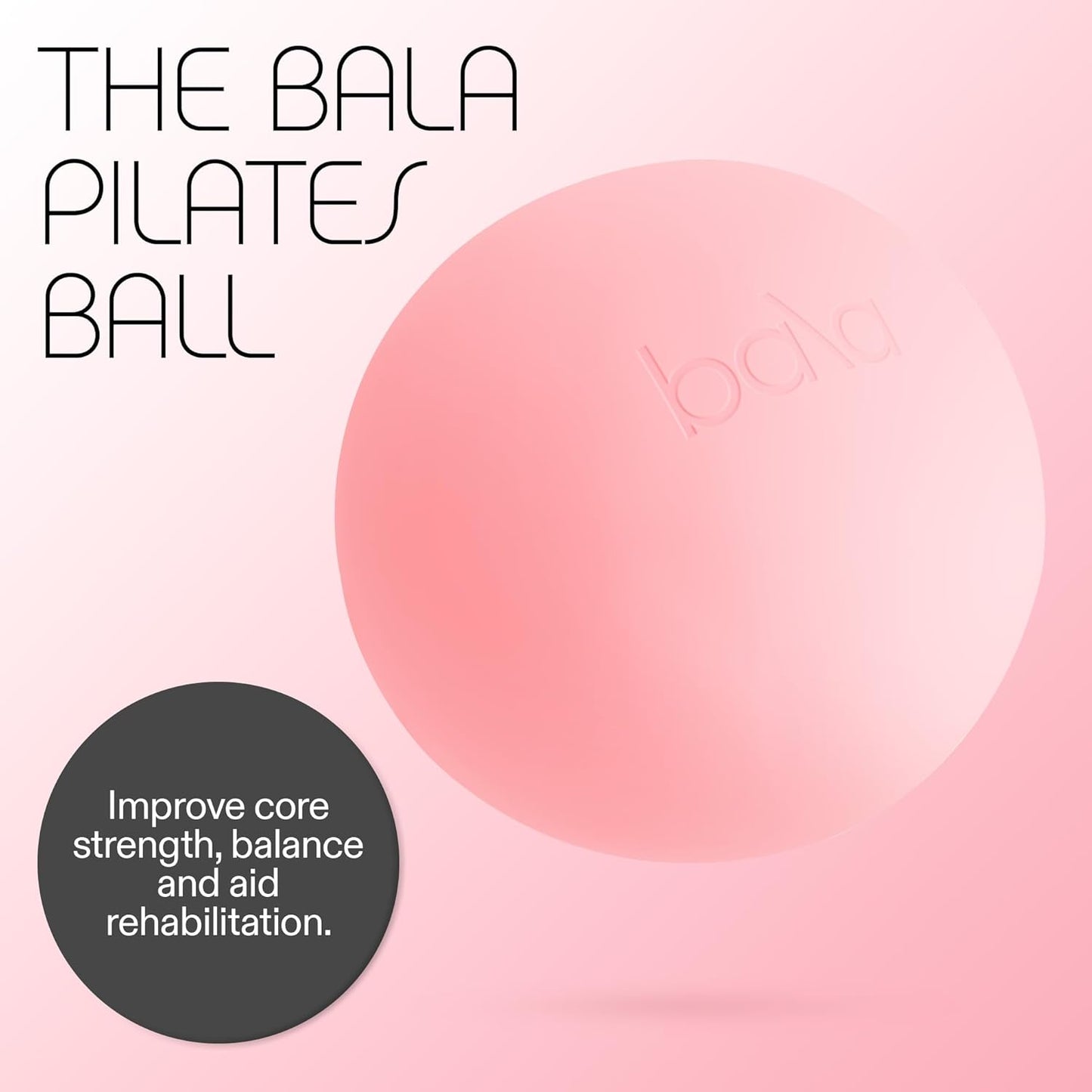 Small 8" Non-Weighted Exercise Ball for Barre, Pilates & Core Training - Yoga Ball for Strength & Stretching - Workout Accessory with Pump for Home Gym
