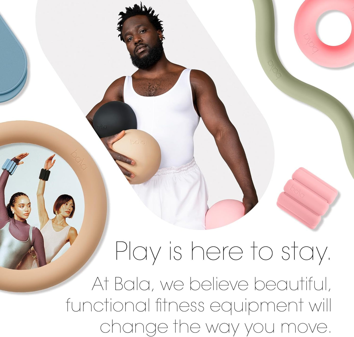Small 8" Non-Weighted Exercise Ball for Barre, Pilates & Core Training - Yoga Ball for Strength & Stretching - Workout Accessory with Pump for Home Gym