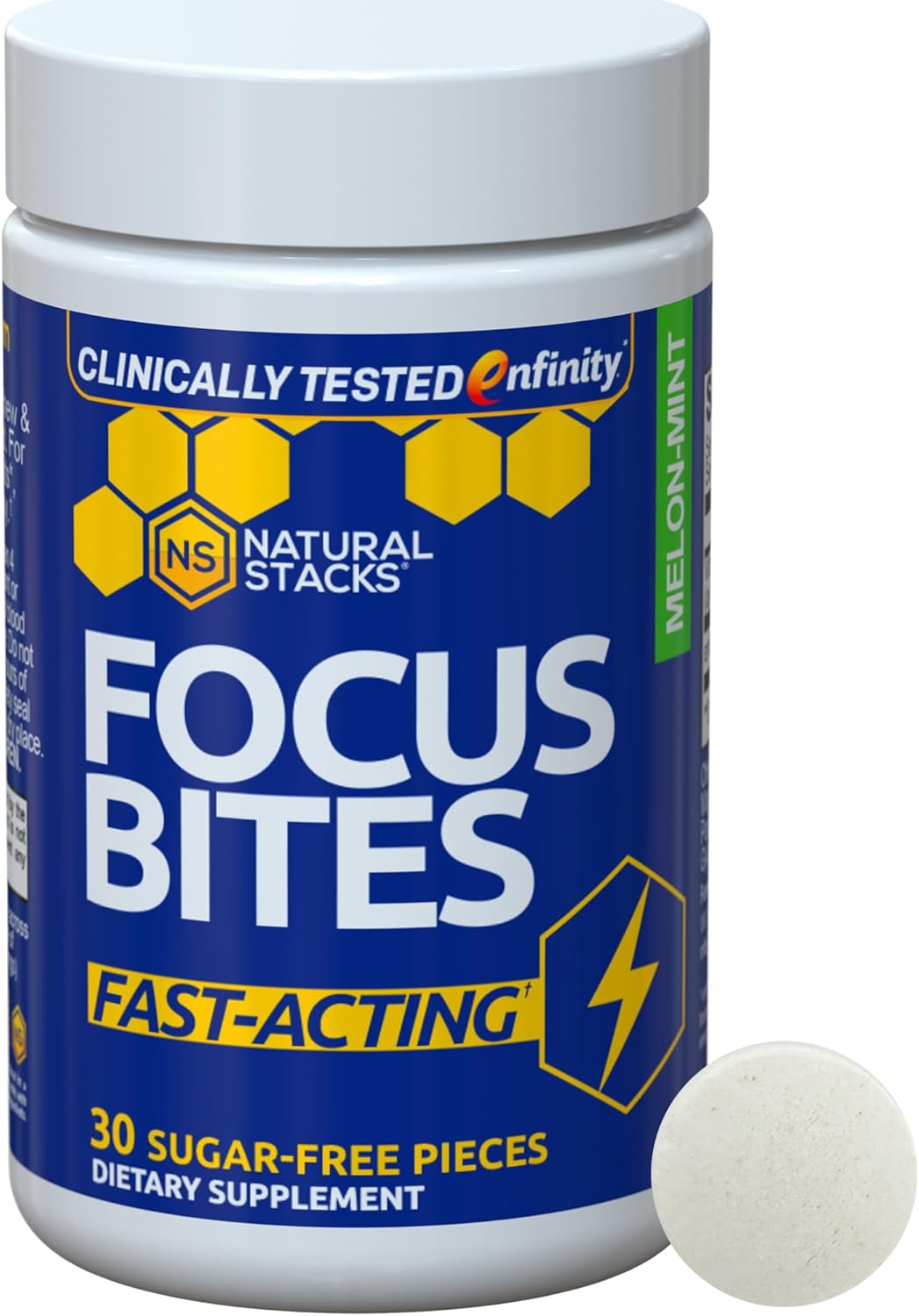 Smart Caffeine & Focus Bites Bundle - Natural Energy and Focus Supplements - Non-Jittery Formula - 90 Pieces