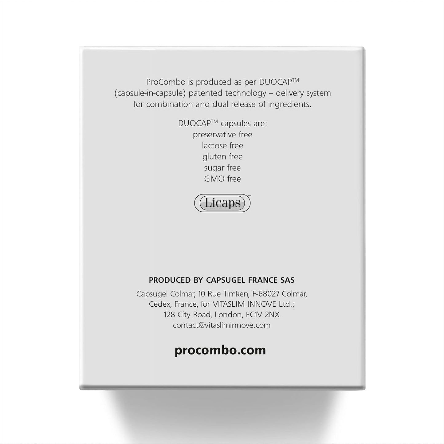 Smart Synbiotic ProCombo: Double Capsule & Liquid Formula for Fast Results - 5 Pack, 1 Capsule per Day