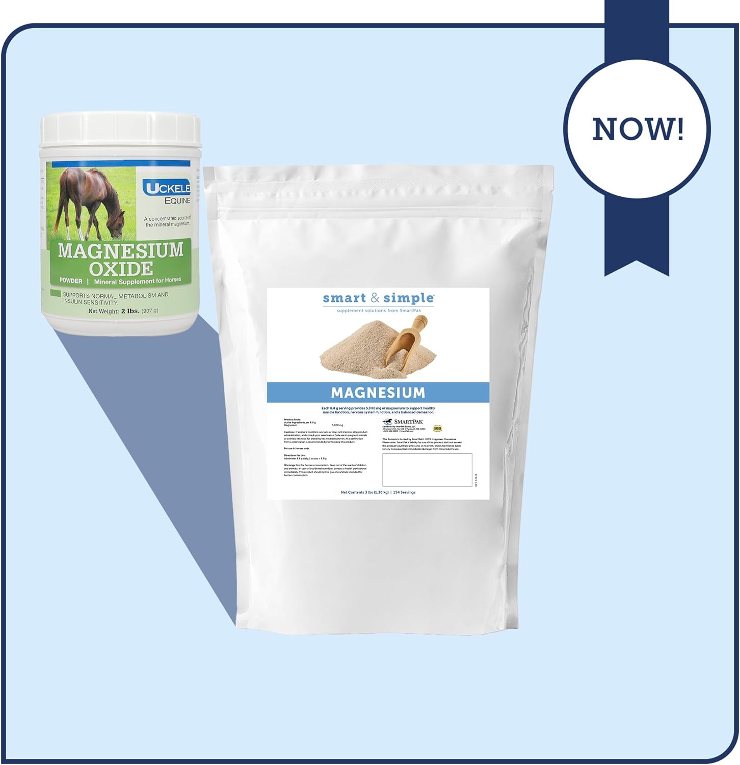 SmartPak Magnesium Horse Supplement for Metabolism and Muscle Function - 3 lb Pack