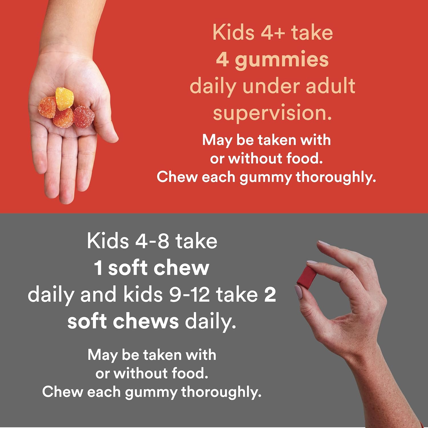 SmartyPants Kids Multivitamin Gummies with Omega-3 Fish Oil & Mineral Chews, 30 Day Supply - Calcium & Magnesium Formula